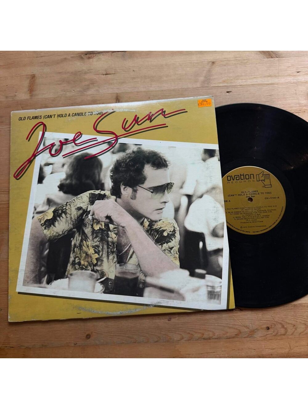 Joe Sun - Old Flames(Can't Hold a Candle to You) 33rpm VG+ VR25